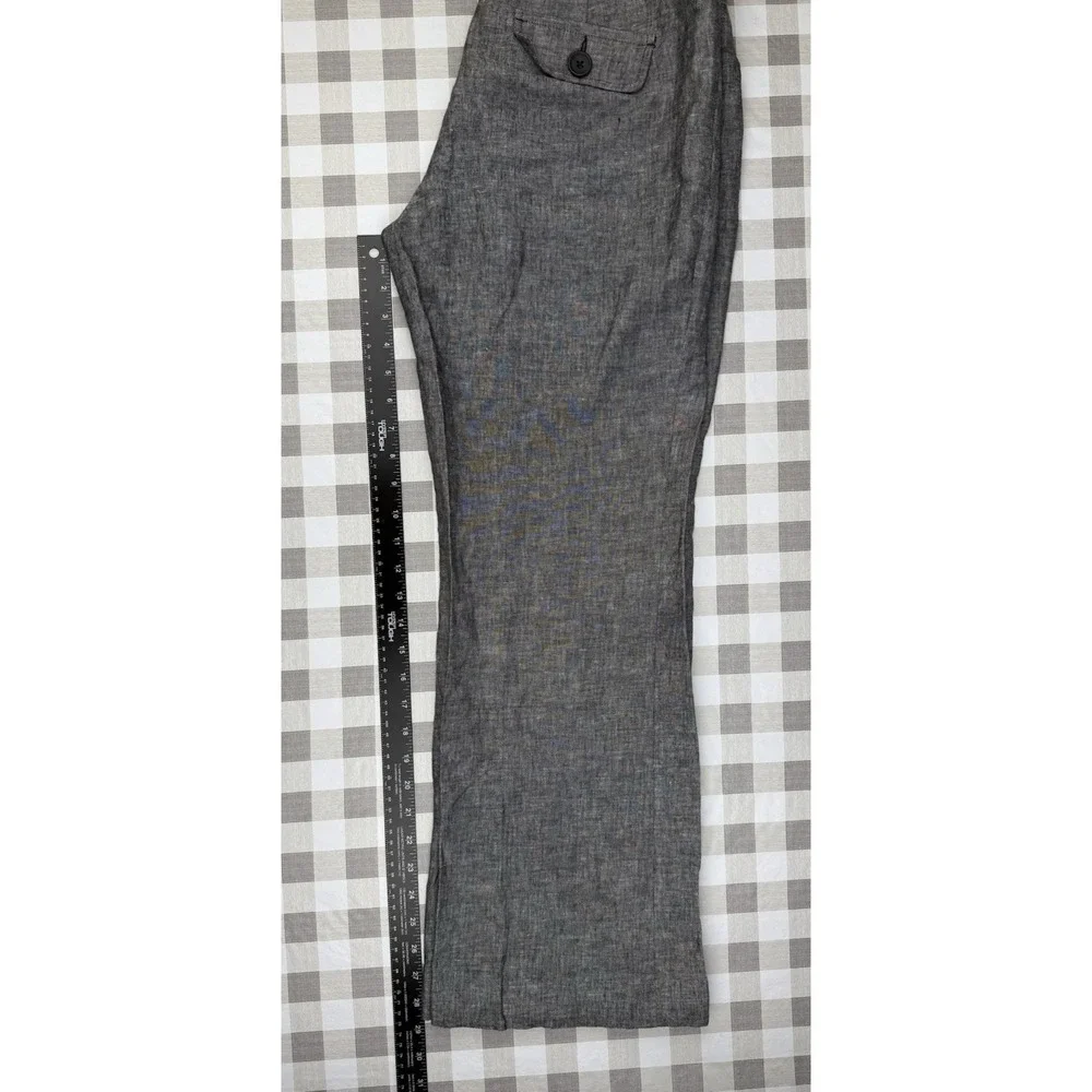 Linen Cotton Career Pants Banana‎ Republic Jackson Fit Gray Size 8